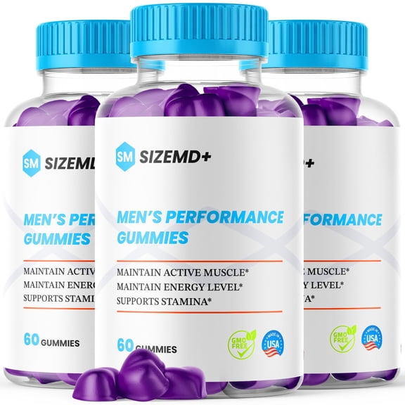 SizeMD+ Gummies Advanced Formula All Natural Vitamin Supplement 180 Gummies