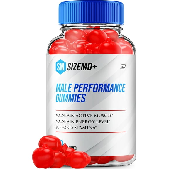 SizeMD+ Gummies for Men SizeMD Plus Male Gummy Natural Blend Reviews, 1 Pack, 60 Gummies