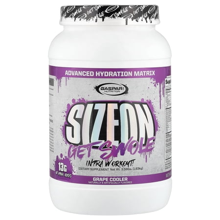 Gaspari Nutrition SizeOn®, Intra Workout, Grape Cooler, 3.59 lbs (1.63 kg)