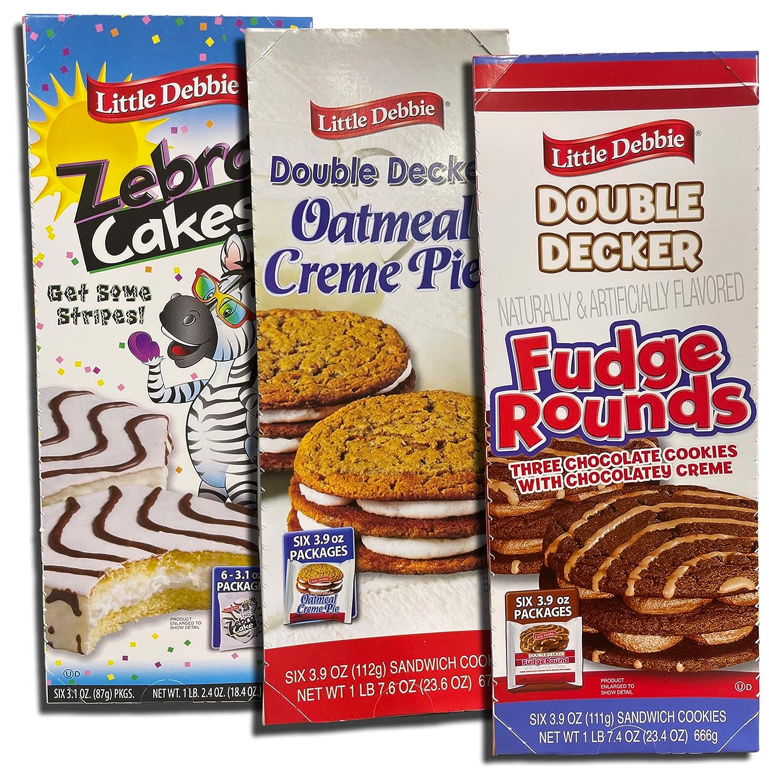 Sized mbo Packs Includes Oatmeal Double Decker Rounds / Fudge Double