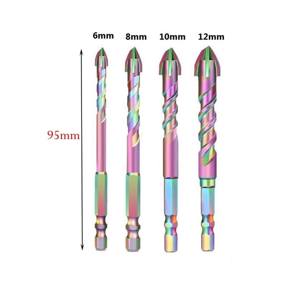 Sized to Perfection 95mm Long Drill Bits Set Includes Commonly Used Sizes