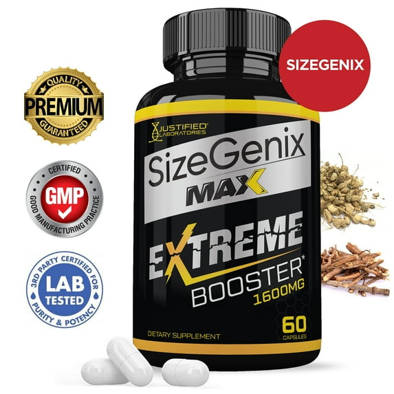 Sizegenix Max Men’s Health Supplement 1600mg 60 Capsules
