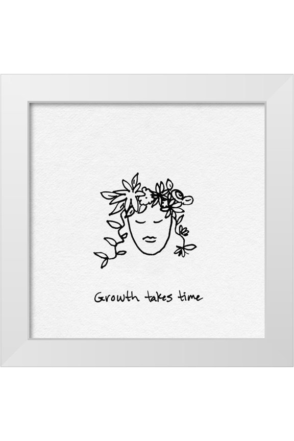 Sizemore, Natalie 12x12 White Modern Wood Framed Museum Art Print Titled - Tend to Yourself II