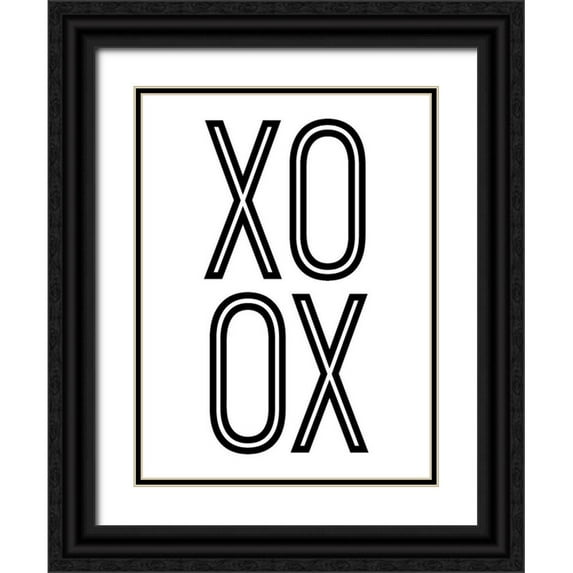 Sizemore, Natalie 15x18 Black Ornate Wood Framed with Double Matting Museum Art Print Titled - Bold Love I