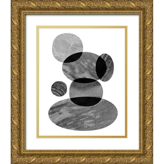Sizemore, Natalie 15x18 Gold Ornate Wood Framed with Double Matting Museum Art Print Titled - Moving Orbs II