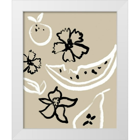 Sizemore, Natalie 20x24 White Modern Wood Framed Museum Art Print Titled - Summer Bounty I