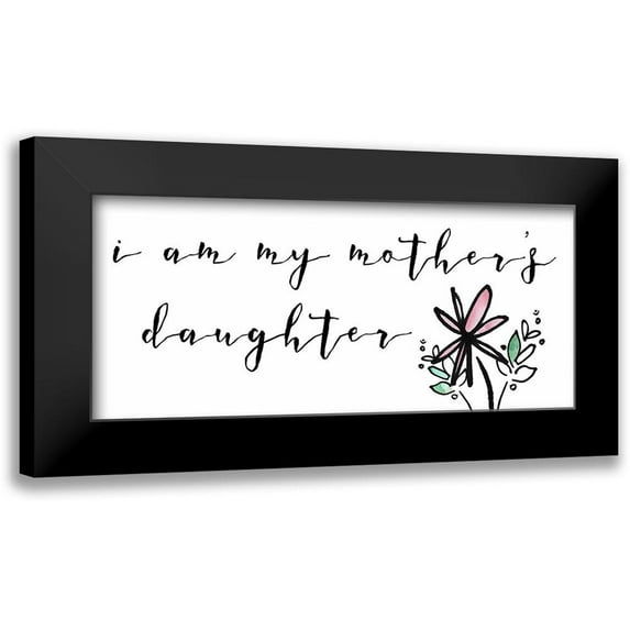 Sizemore, Natalie 24x13 Black Modern Framed Museum Art Print Titled - Got It From My Mama Collection D