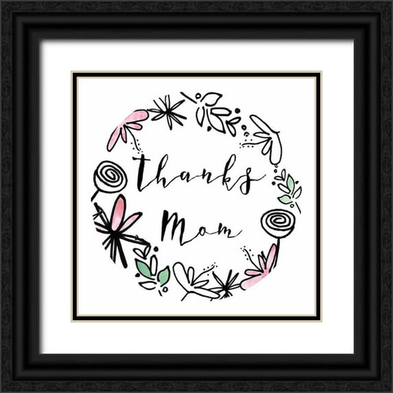 Sizemore, Natalie 26x26 Black Ornate Wood Framed with Double Matting Museum Art Print Titled - Got It From My Mama Collection C