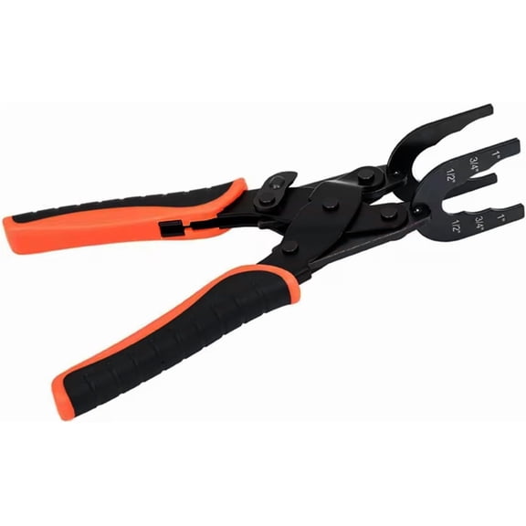 Sizes 1/2", 3/4", 1" Disconnect Pliers - For Removing Brass Push-In, Push-Fit Disconnect Tong Tool for Easily Removing Push-to-Connect Fittings, Multi-sized Removal Tool (1Pcs)