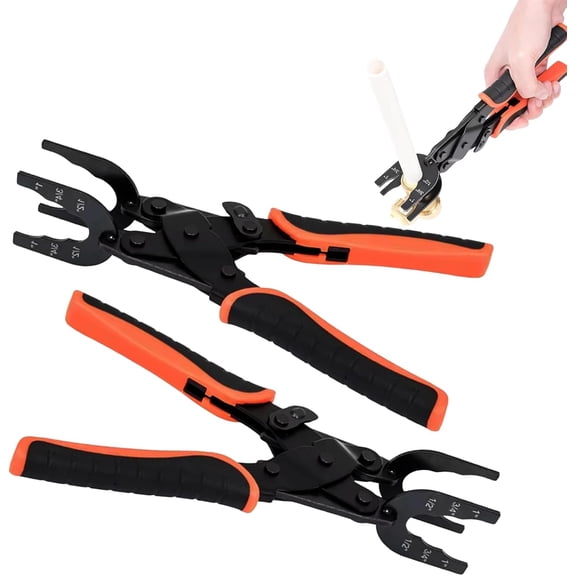 Sizes 1/2", 3/4", 1" Disconnect Pliers - for Removing Brass Push-in, Push-in Connections, Push-Fit Disconnect Tong Tool for, Multifunctional Water Pipe Disconnecting Pliers (2PCS)