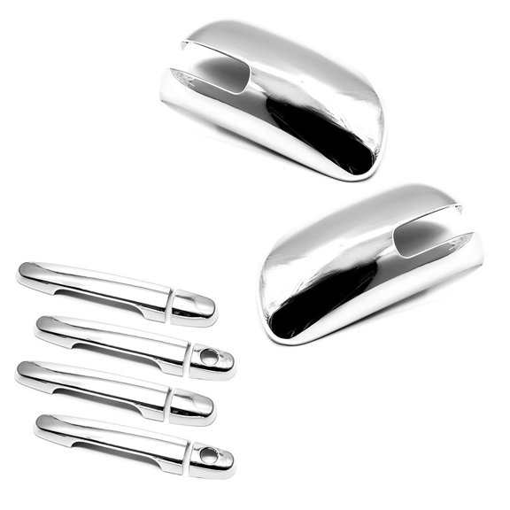 Sizver Chrome Door Mirror+Door Handle Covers w/ psg keyhole For 2008-2015 Scion XB Bb