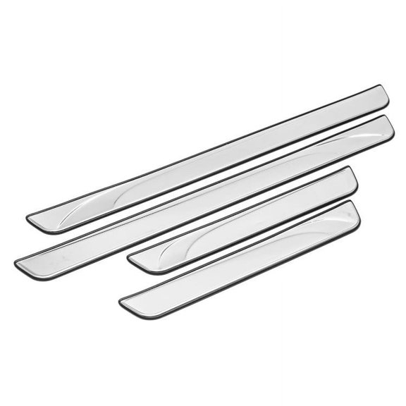 Sizver Chrome Door Sills For 2014-2016 Toyota Corolla -full protection/stylish look-