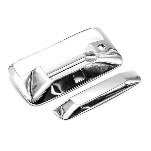 Sizver Chrome Tailgate Covers For 14-16 Chevy Silverado 1500/15-16 Silverado 2500/3500 Crew/14-16 GMC Sierra 1500/15-16 Sierra 2500/3500 Crew