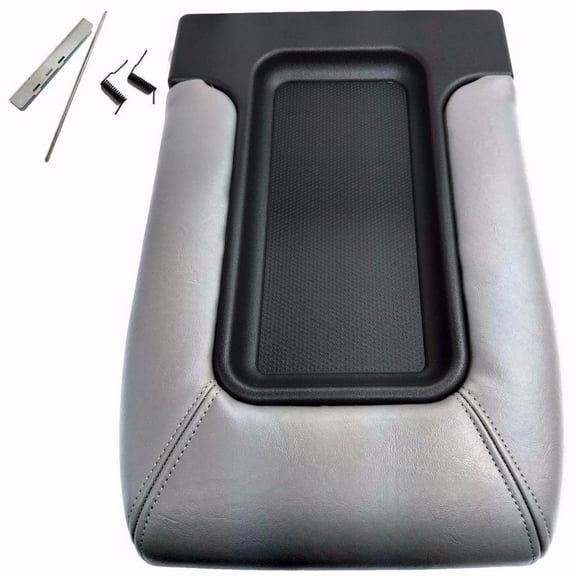 Sizver GRAY ArmRest Center console lid cover Direct replacement unit For Chevy GMC Trucks Suvs