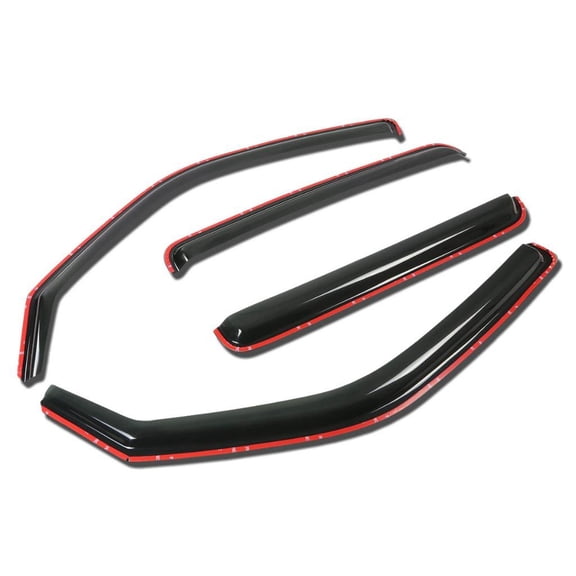 Sizver Smoked IN-CHANNEL Window Visors/Wind Rain Deflector Rain Guard For 2006-2014 Honda Ridgeline