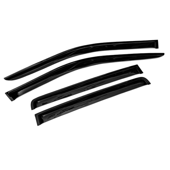 Sizver Smoked Window Visors/Wind Rain Deflector Rain Guard For 2007-2015 Jeep Compass