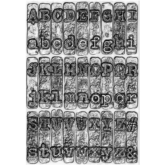 Sizzix 3D Embossing Folder for Papercraft - Textured Dimension -Typewriter by Tim Holtz