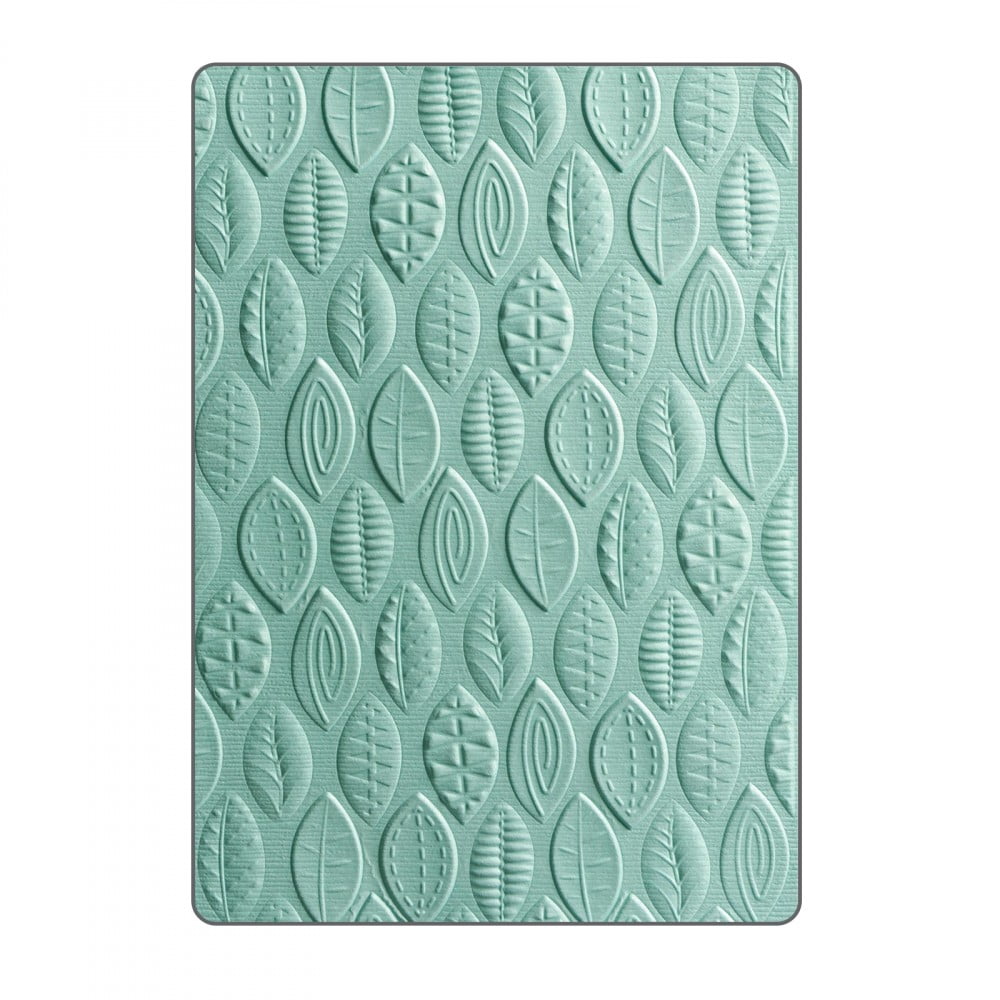 Sizzix 3-D Textured Impressions Embossing Folder Leaves by Lynda Kanase ...