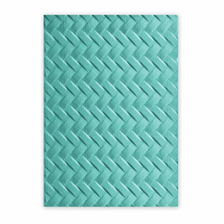 Sizzix 3-D Textured Impressions Embossing Folder - Woven by Lynda Kanase