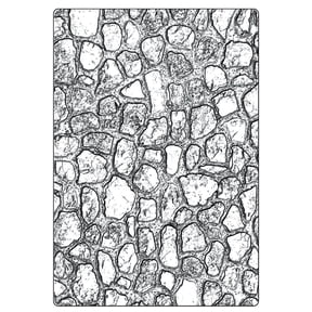 Sizzix 3D Embossing Folder, Cobblestone by Tim Holtz, Large/A5