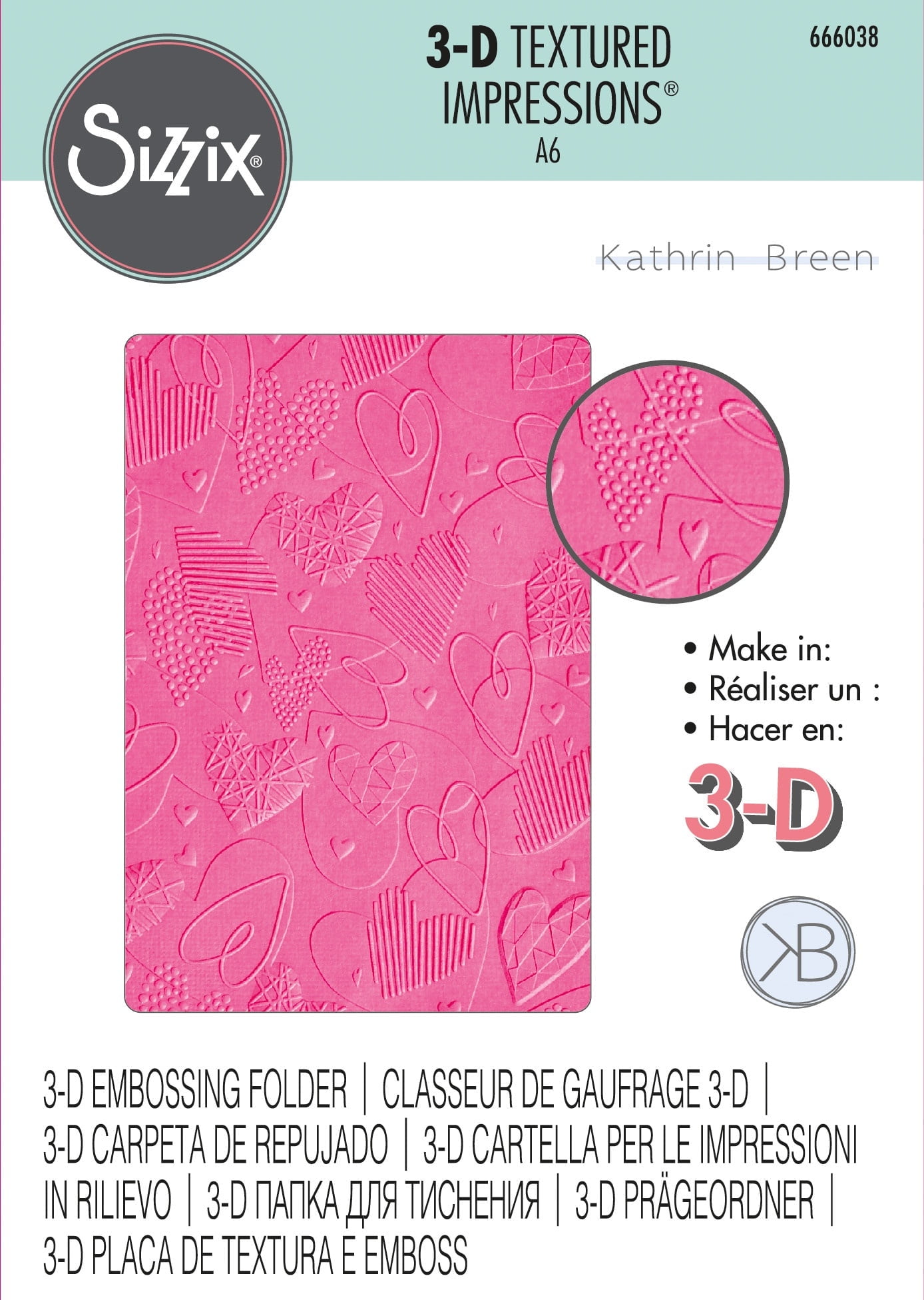 Sizzix Bigz XL/Bonus Textured Impressions Nordic Holidays