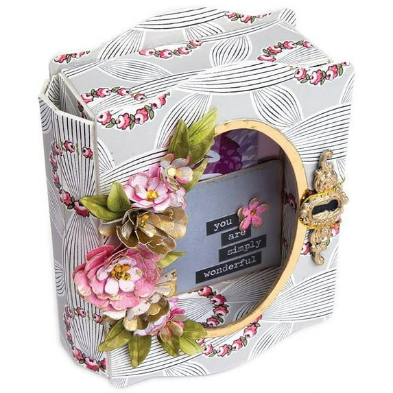 Sizzix 662360 Trinket Box & Frame ScoreBoards Dies - Book & Pages, Extra Large