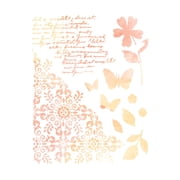 Sizzix A4 Stencil for Sizzix Stencil & Stamp Tool, Petal Play by 49 & Market, 1 Stencil