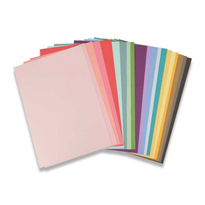 Sizzix Accessory - Cardstock Sheets 80PK (20 colors) - Walmart.com