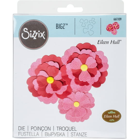 Sizzix Bigz Die 5.5"X6"-Pansy Flower