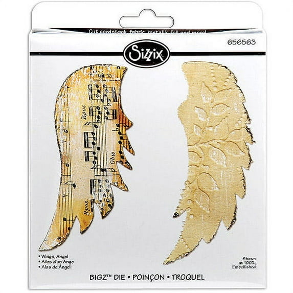 Sizzix Bigz Die 5.5''X6''-Angel Wings