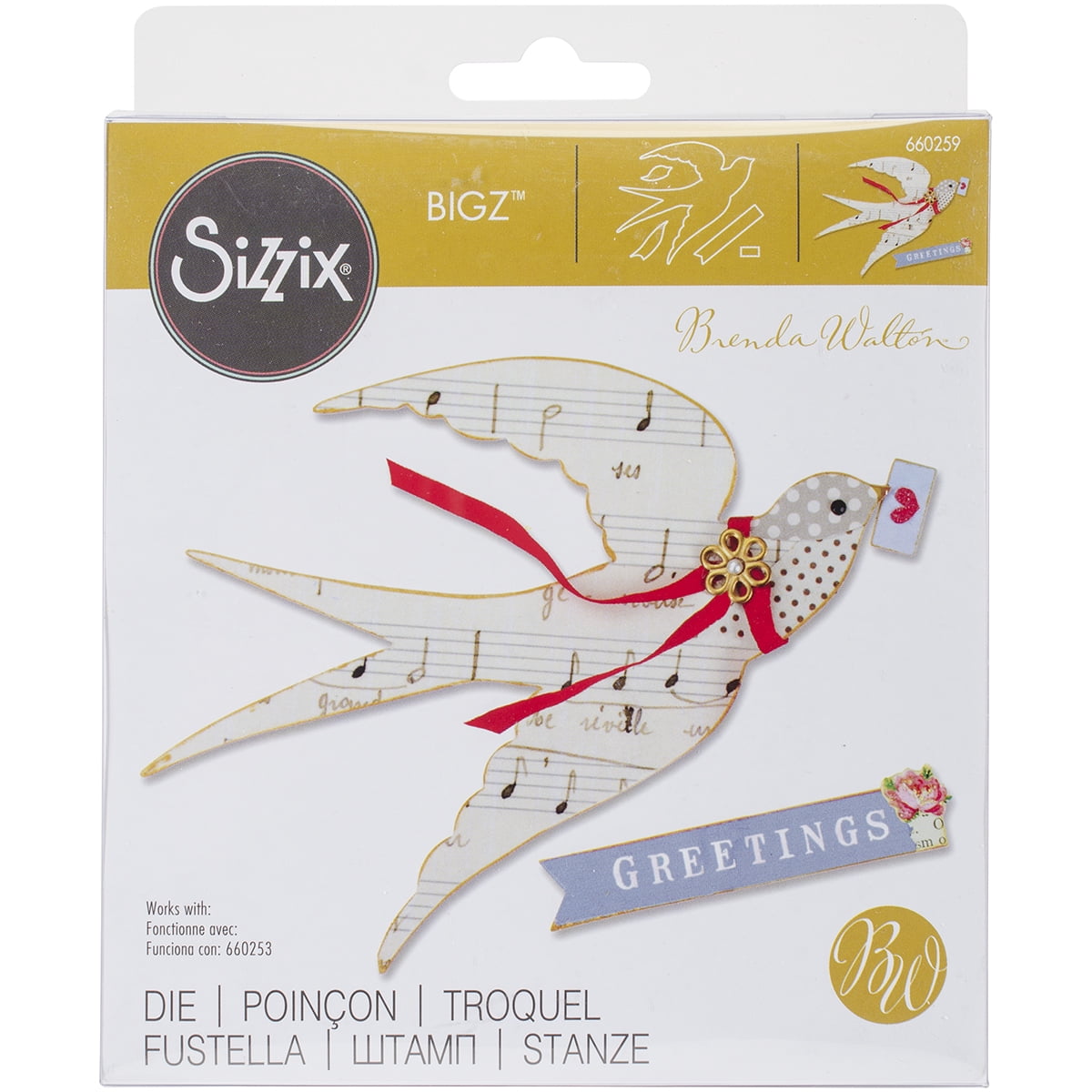 Sizzix Bigz Die By Brenda Walton-Flying Bird - Walmart.com