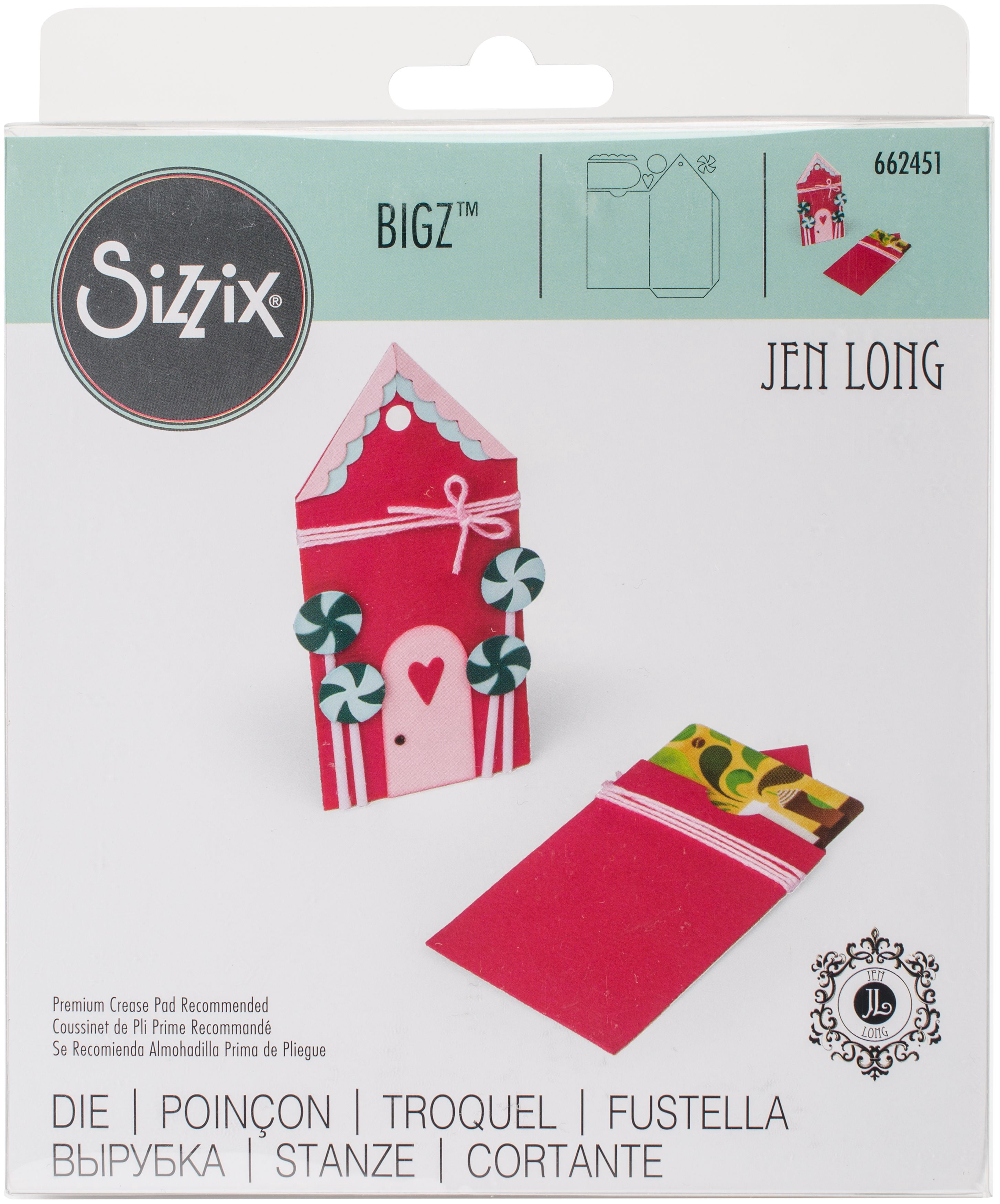 Sizzix Bigz Die By Jen LongGingerbread Gift Card Holder