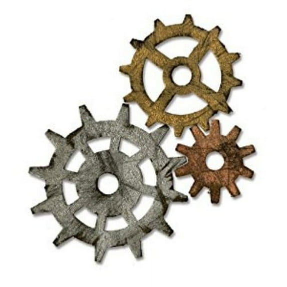 Sizzix Bigz Die By Tim Holtz 5.5"X6"-Gadget Gears