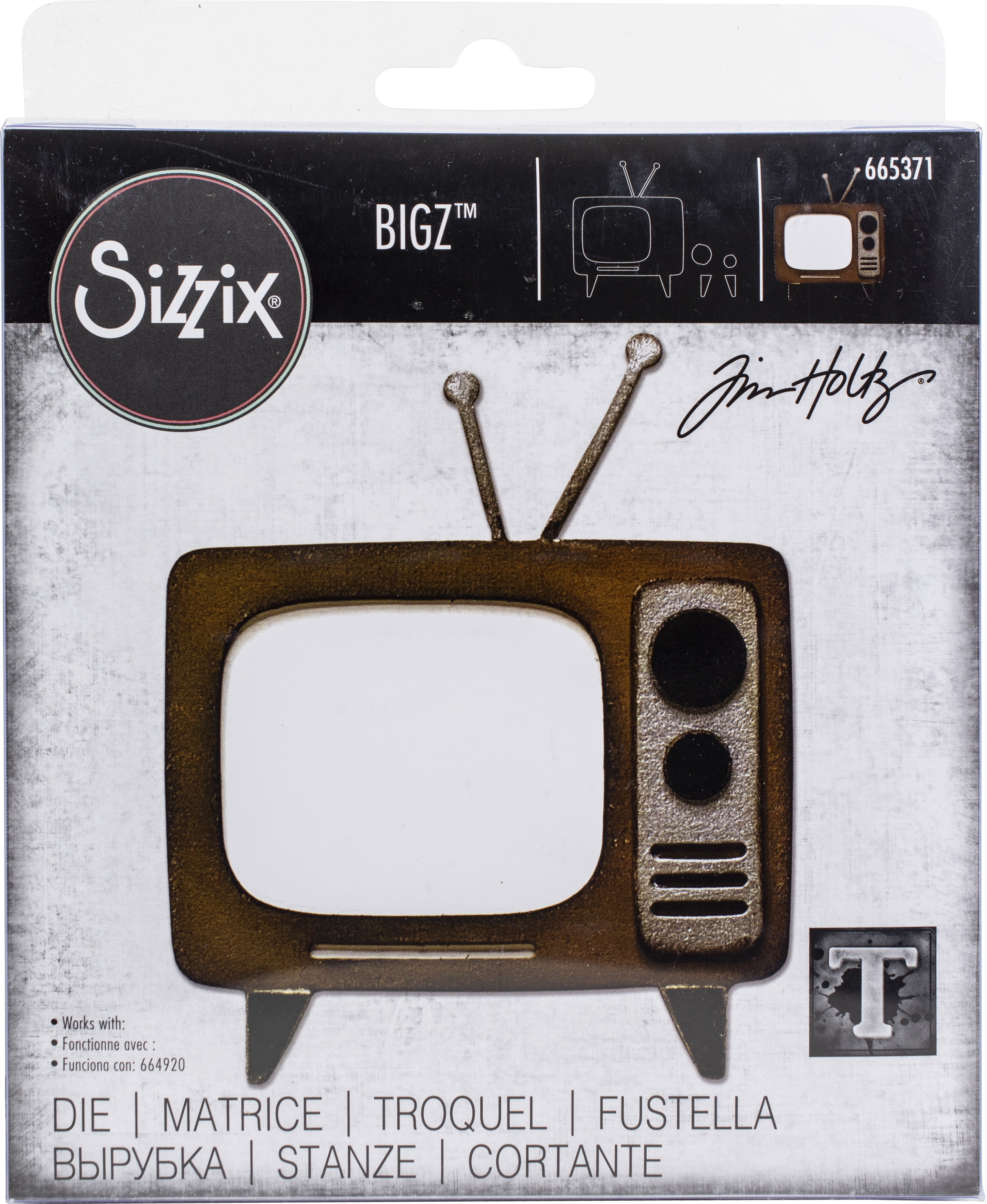 Sizzix Bigz Die By Tim Holtz-Retro TV - Walmart.com
