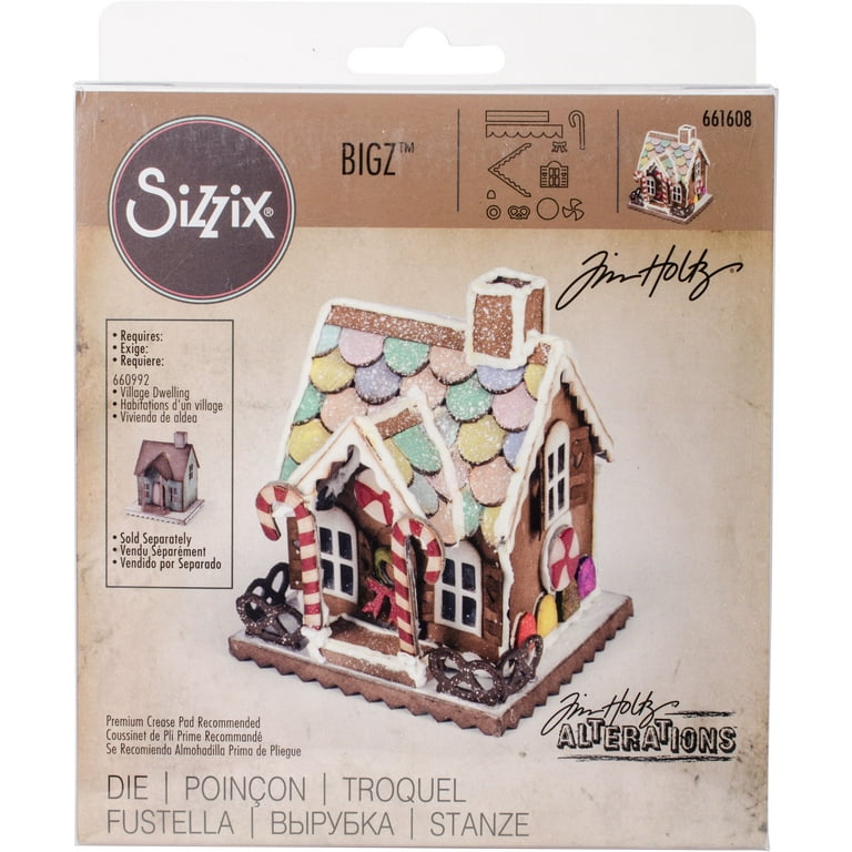 アルバム・スクラップ sizzix Gingerbread House Bag - 656301 How to Make a No-Mess Gingerbread House - Sizzix - YouTube
