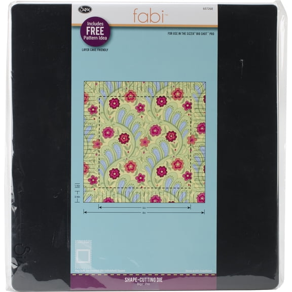 Sizzix Bigz Dies Fabi Edition-Pro - Rag Quilt 6" Finished Square, Pk 1, Sizzix