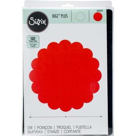 Sizzix Bigz Dies Plus-Scallop Circle 8"