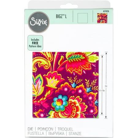 Sizzix Bigz L Die Square 4 1/2" Finished (5" Unfinished)