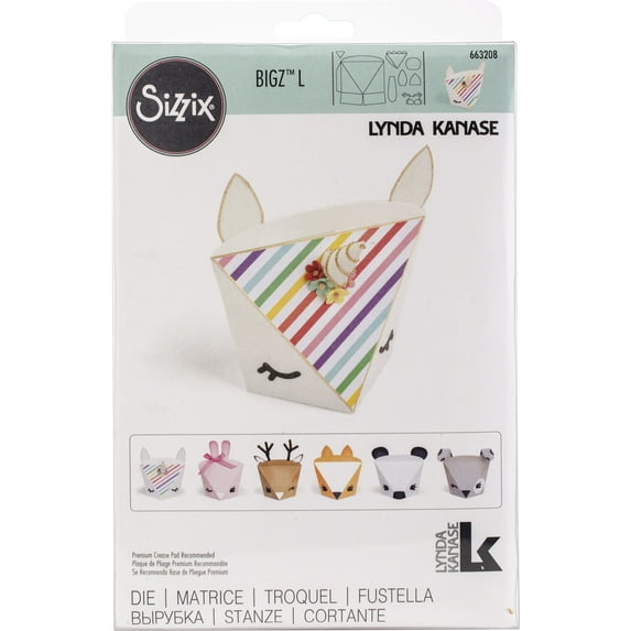Sizzix Bigz Large Die By Lynda Kanase 4"X3.5"X2.875"-Animal Box