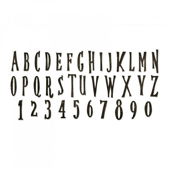 Sizzix Bigz XL Alphabet Die Handmade by Tim Holtz