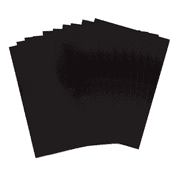 Sizzix Black Gloss Shrink Plastic, 10 Sheets