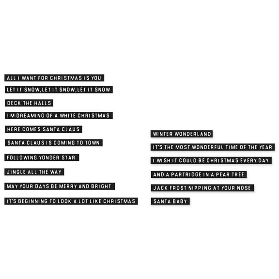 Sizzix Clear Rubber Stamp Set, Seasonal Vibes #1 by Pete Hughes