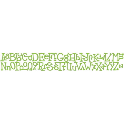 Sizzix Decorative Strip Die, Wingo Zingo Alphabet