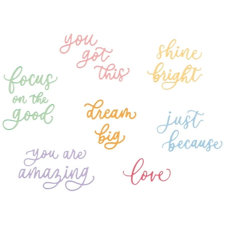 Sizzix Dies Cheerful Phrases Thinlits Die Set by Letters by Shells, 17PK, Metal Cutting Dies, Craft Dies