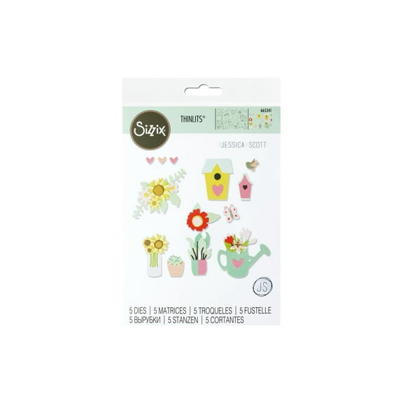 Sizzix JScott Thinlits Die Floral Garden