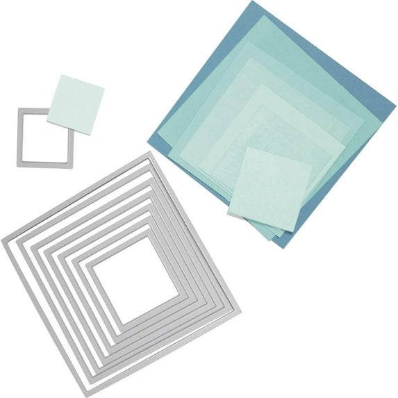 Sizzix Framelits Die Set 8/PK - Squares