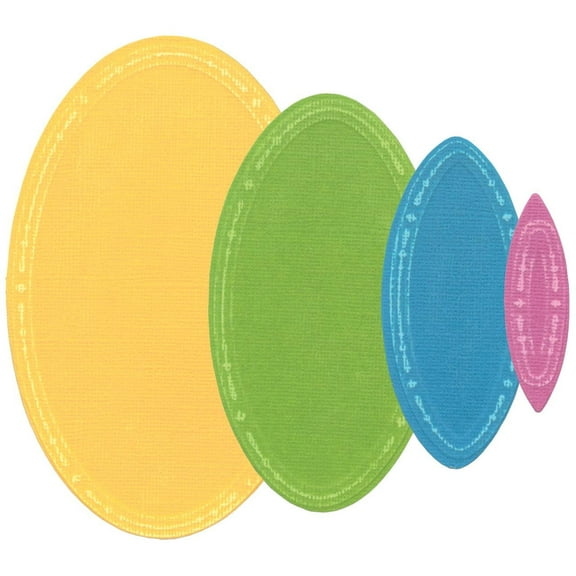 Sizzix Framelits Die Set - Clare Classic Ovals by Stacey Park, 9PK