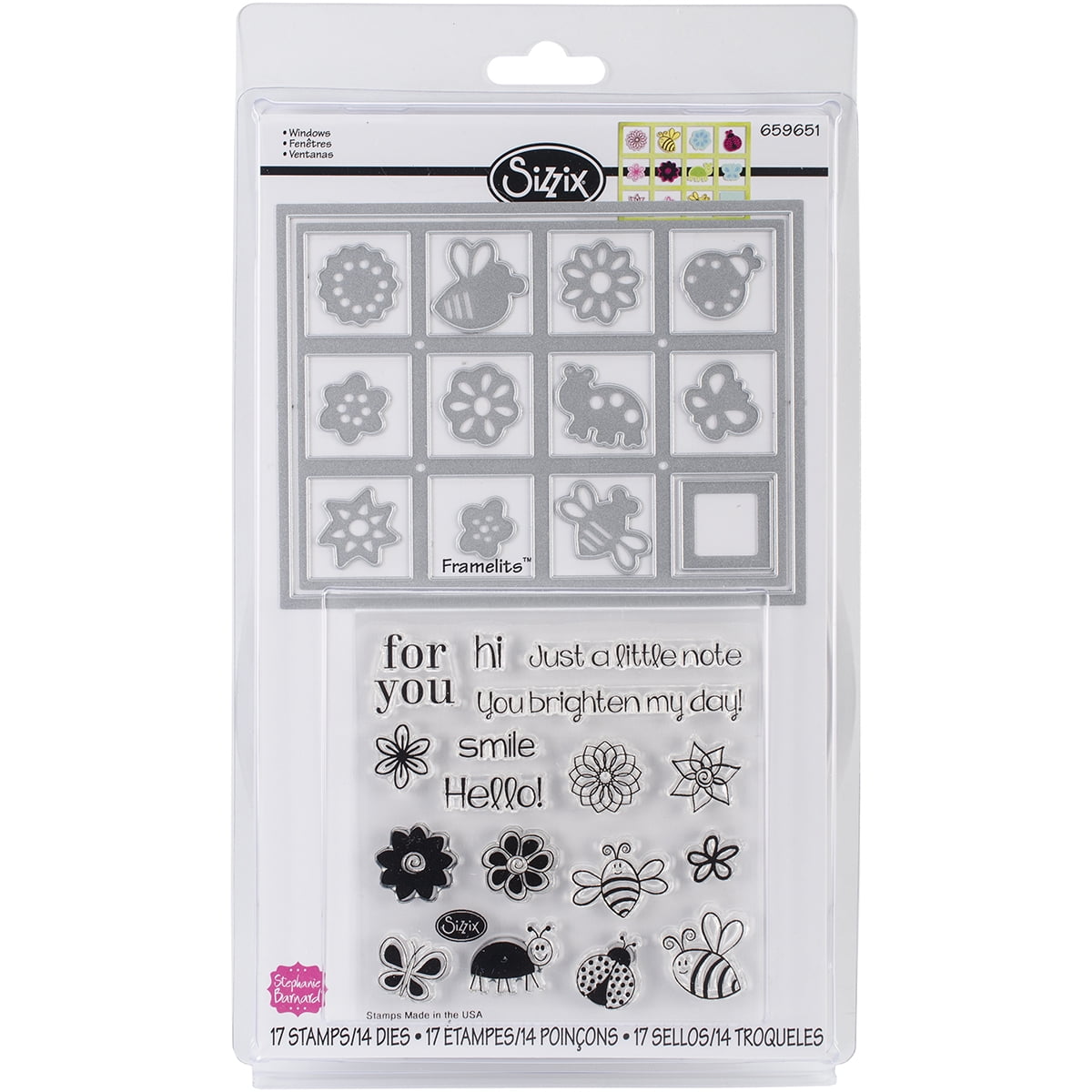 Sizzix Journal Stamps 35PK - Clear Stamps Set