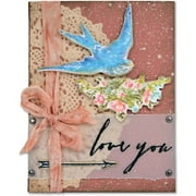 Sizzix Framelits Dies, 4pk with Stamps By Tim Holtz, Love You