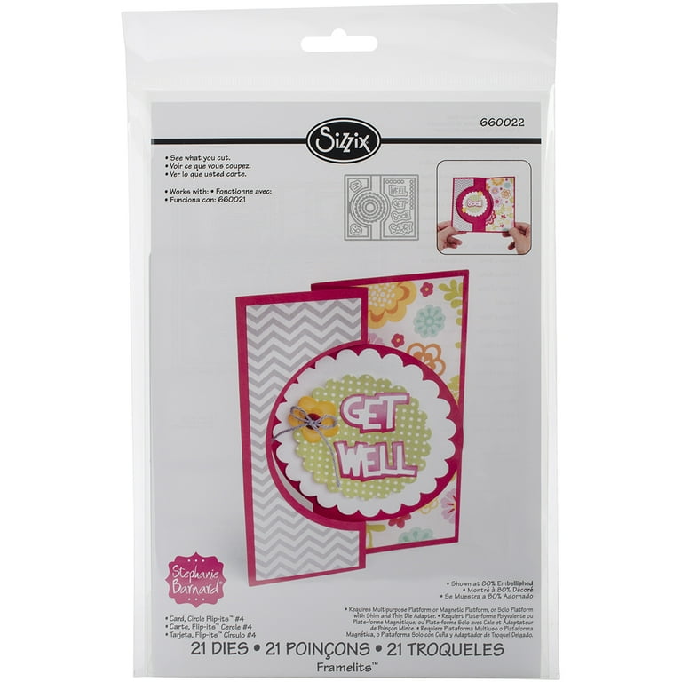 Sizzix Framelits Dies By Stephanie Barnard 20/Pkg Circle #4 Flip